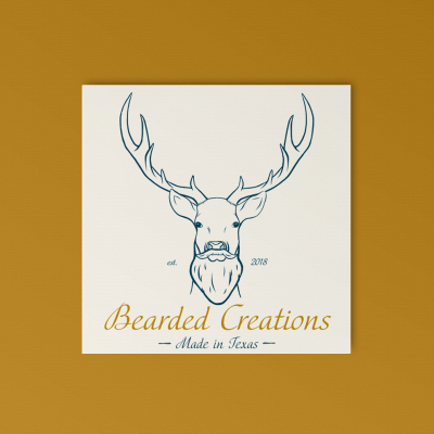 Seattle Logo Design bearded deer