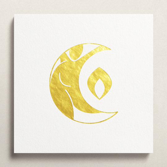 Mininal Gold Foil Logo