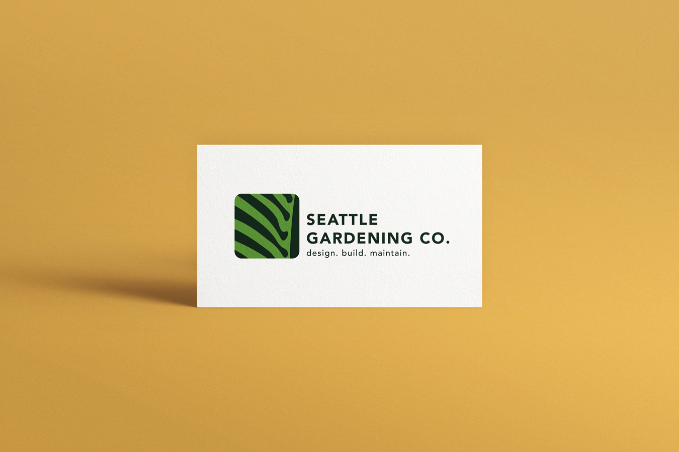 Seattle Landscaping Logo Business Card Design