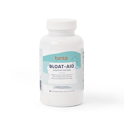 Binto Bloat Aid Supplement Packaging Bottle Design